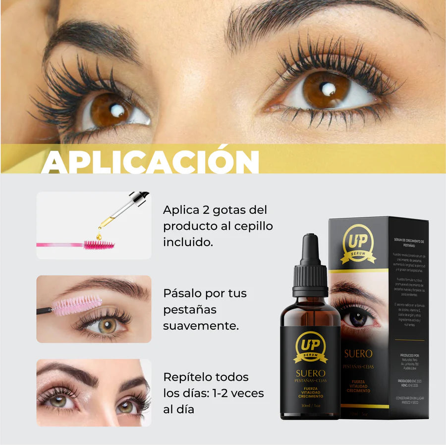 SERUM UP® Alargamiento de pestañas y cejas