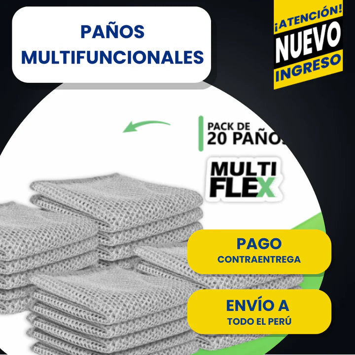 PAÑOS MULTIFUNCIONAL PACK x 20 UNID