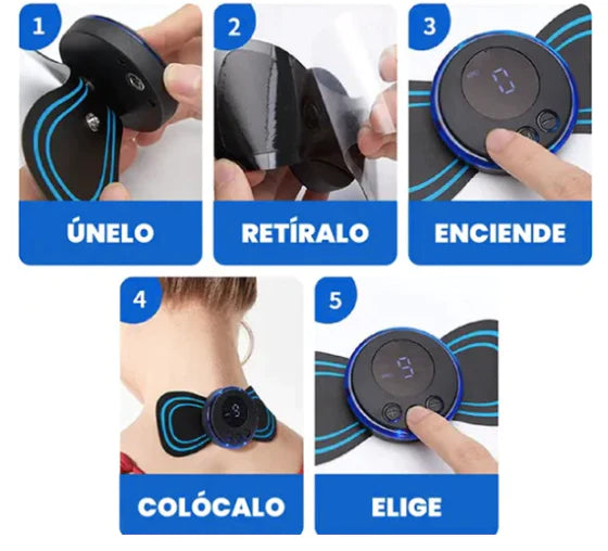 MiniMassager™ - Mini Masajeador de Pulso Eléctrico para Cuello Cervical, Espalda, Hombro